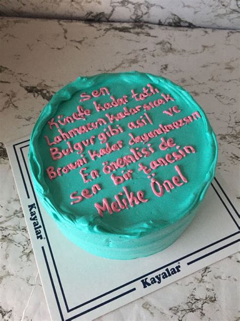 pastanın üstüne yazılacak güzel sözler